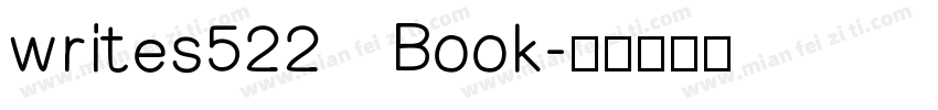 writes522 Book字体转换